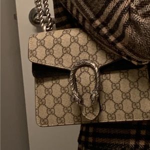 Gucci mini Dionysus canvas and black suede